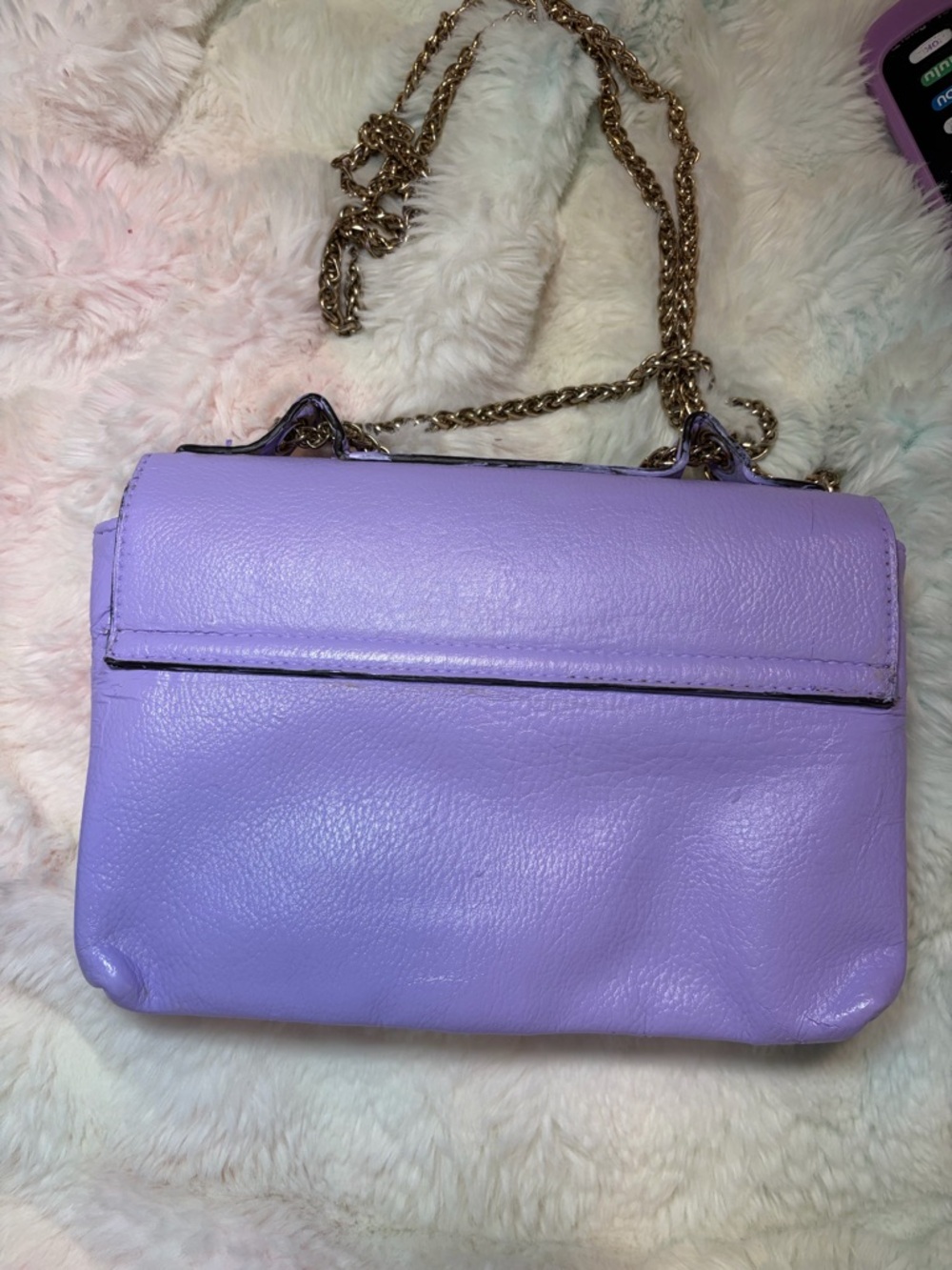 Lavender Bow Chain Shoulder Bag - Unbranded - Picture 3 of 12